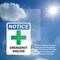 Signmission Emergency Shelter Sign With Symbol, 7 in W x Rectangle, Vinyl Decal OS-2PACK-NS-D-710-V-11896 - alternate 4